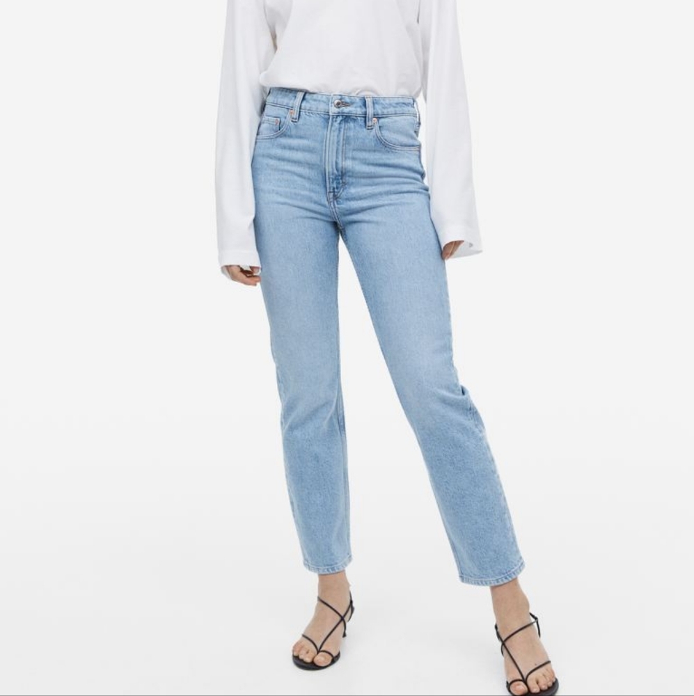 H&M slim high waist ankle jeans